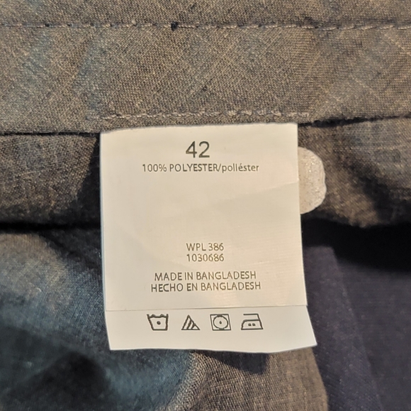 Haggar Cool 18 Pro Expandable Waist Active Outdoor Navy Golf Shorts Men's 42 - Picture 12 of 14